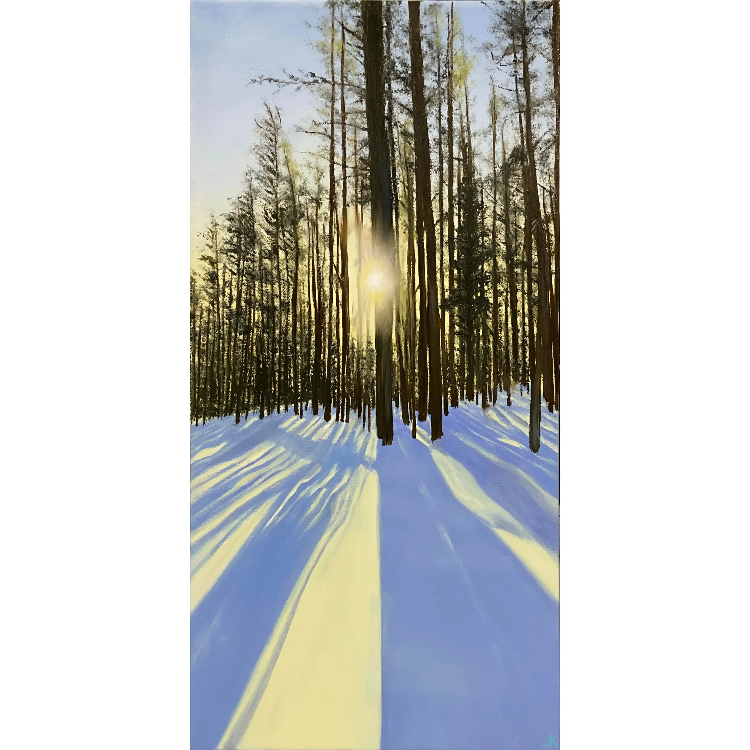 Tranquil Sunrise | 10" x 20" (30.48 x 60.96 cm) | Oil On Canvas