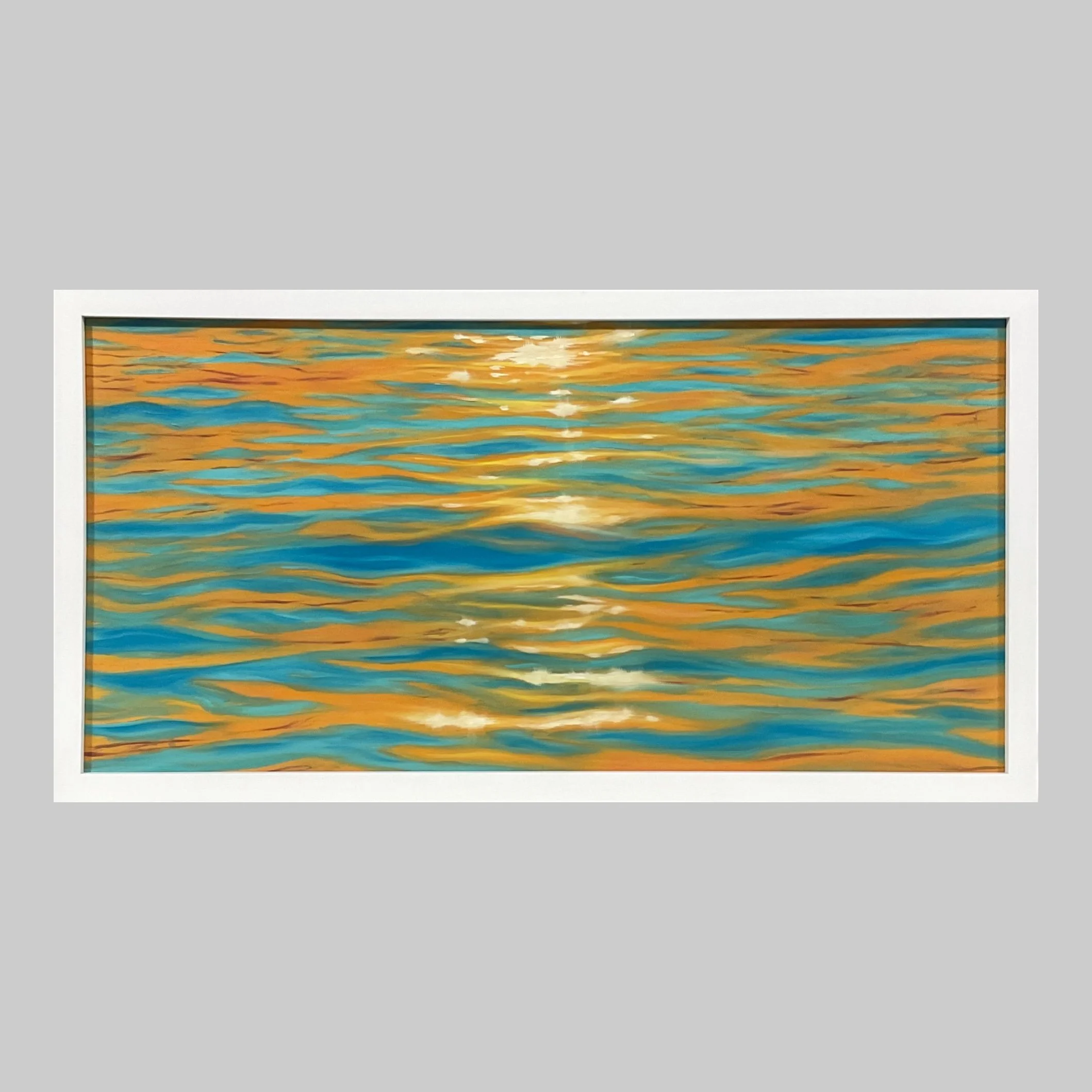 Flowing Light | 12" x 24" (30.48 x 60.96 cm) | Oil On Canvas | Framed