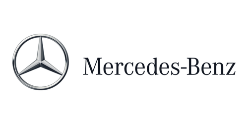 Mercedes-Benz logo and text logo on a plain background.