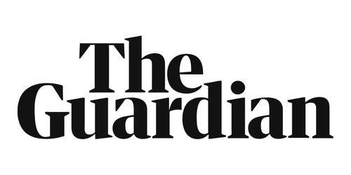 The Guardian logo in black text on a white background.