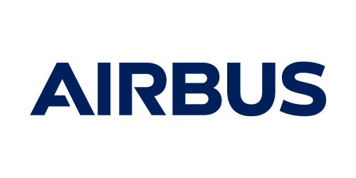 The Airbus logo in dark blue text on a white background.