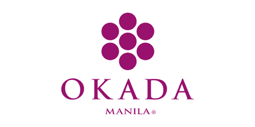 OKADA MANILA logo with purple circles and text