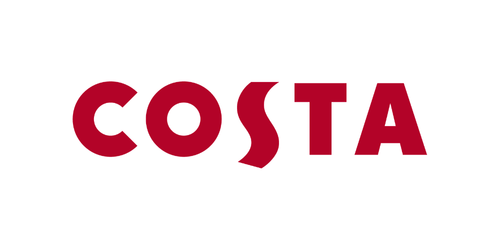 COSTA logo in red text on a white background.