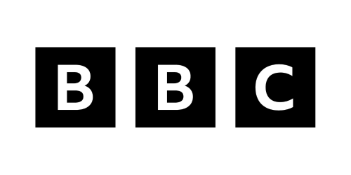 BBC logo with three black squares each containing a white letter B, B, and C.