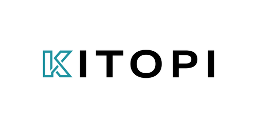 ITOPI logo with a stylized 'K' in blue on the left and the word 'ITOPI' in black capital letters.