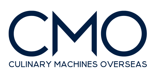 Culinary Machines Overseas logo with large letters 'CMO' and the full name underneath.