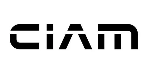 The word 'CIAM' in bold, stylized black letters.