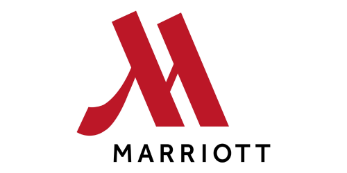 Marriott logo with red stylized M and the word 'MARRIOTT' underneath.