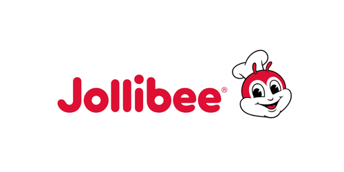 Jollibee logo with a cartoon bee mascot wearing a chef's hat.