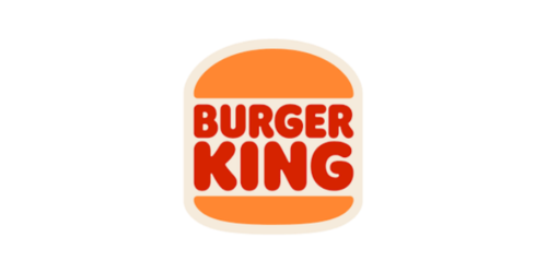 Burger King logo with orange buns and red text