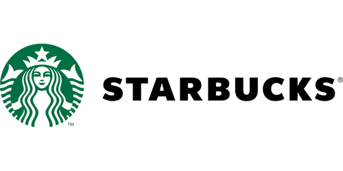 Starbucks logo with green siren and black text