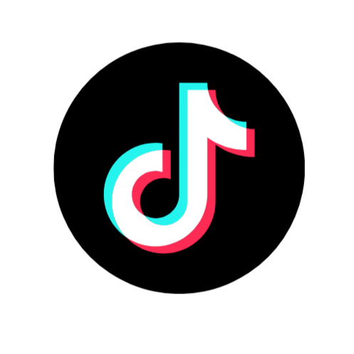 TikTok logo on a black background.