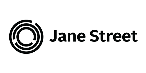 Jane Street logo with circular maze design next to the text 'Jane Street'