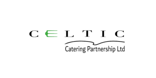 Celtic Catering Partnership Ltd logo with the word 'Celtic' and a stylized green 'E'