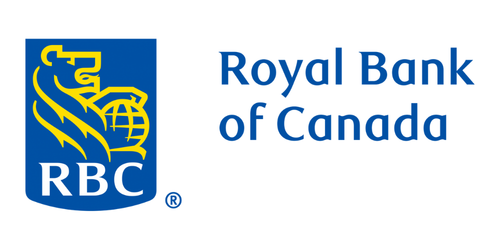Royal Bank of Canada logo featuring a stylized lion and globe, with the bank's name written beside it.