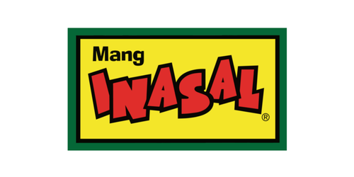 Mang Inasal logo with yellow background, red and black text, and a green border.