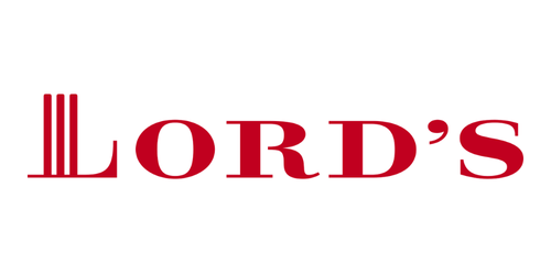 The word 'LORD'S' written in large red letters on a white background with three vertical red lines before the word.