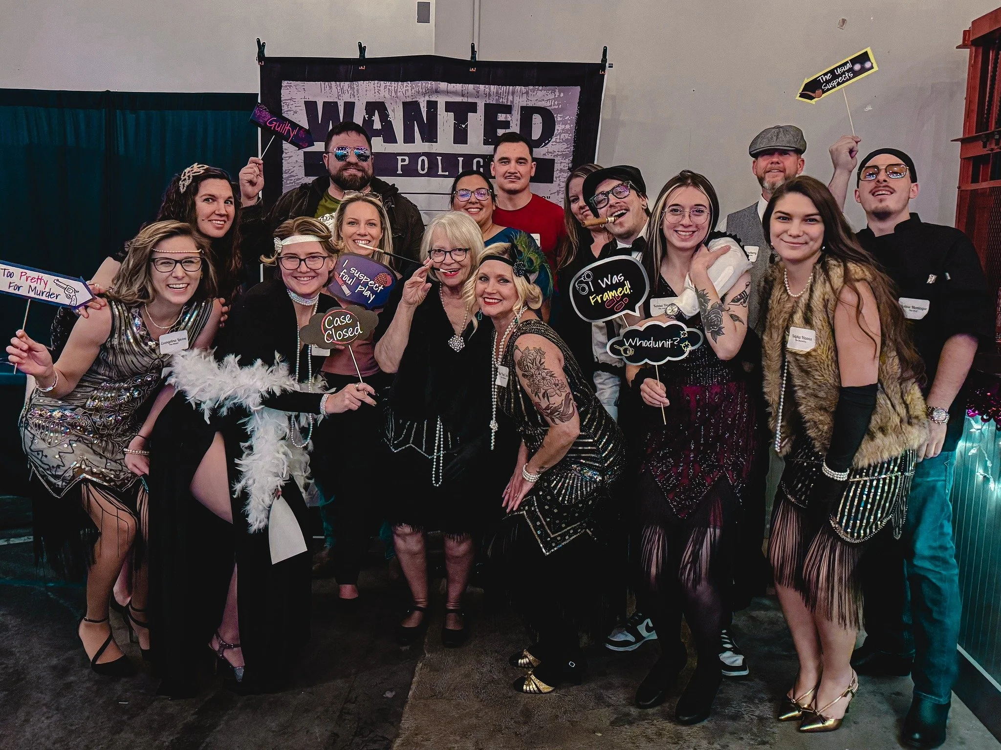 Saturday's Speakeasy Slaying at @sevenhillsbrewery  was a hit! The weather held out and the murders went off without a hitch 🥃🔪

Missed it? Join us for an upcoming 1920s themed mystery:
1/29 - @atlantahardcider 
2/14 - @pontoonbrewing 

Get your ti
