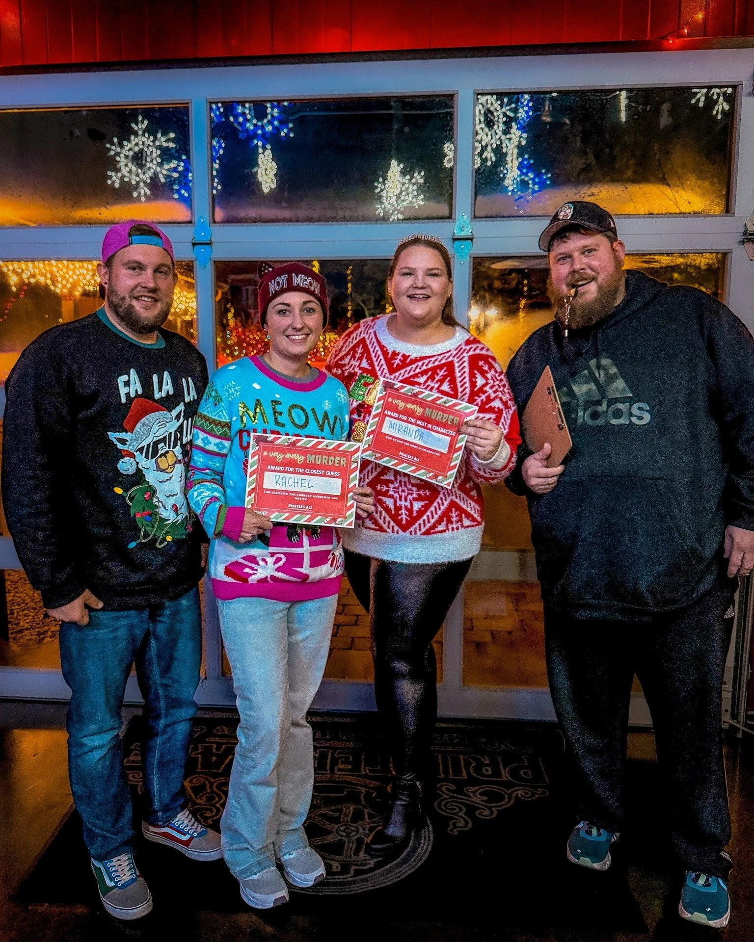 awards winners at A Killer Christmas