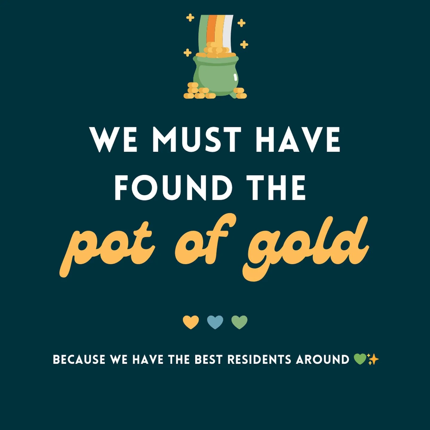 We must have found the pot of gold&hellip; because we have the BEST residents around 💚✨At Grand and Reserve of Sugarcreek, we know it&rsquo;s not just about beautiful homes, it&rsquo;s about the amazing people who make this community feel like home.