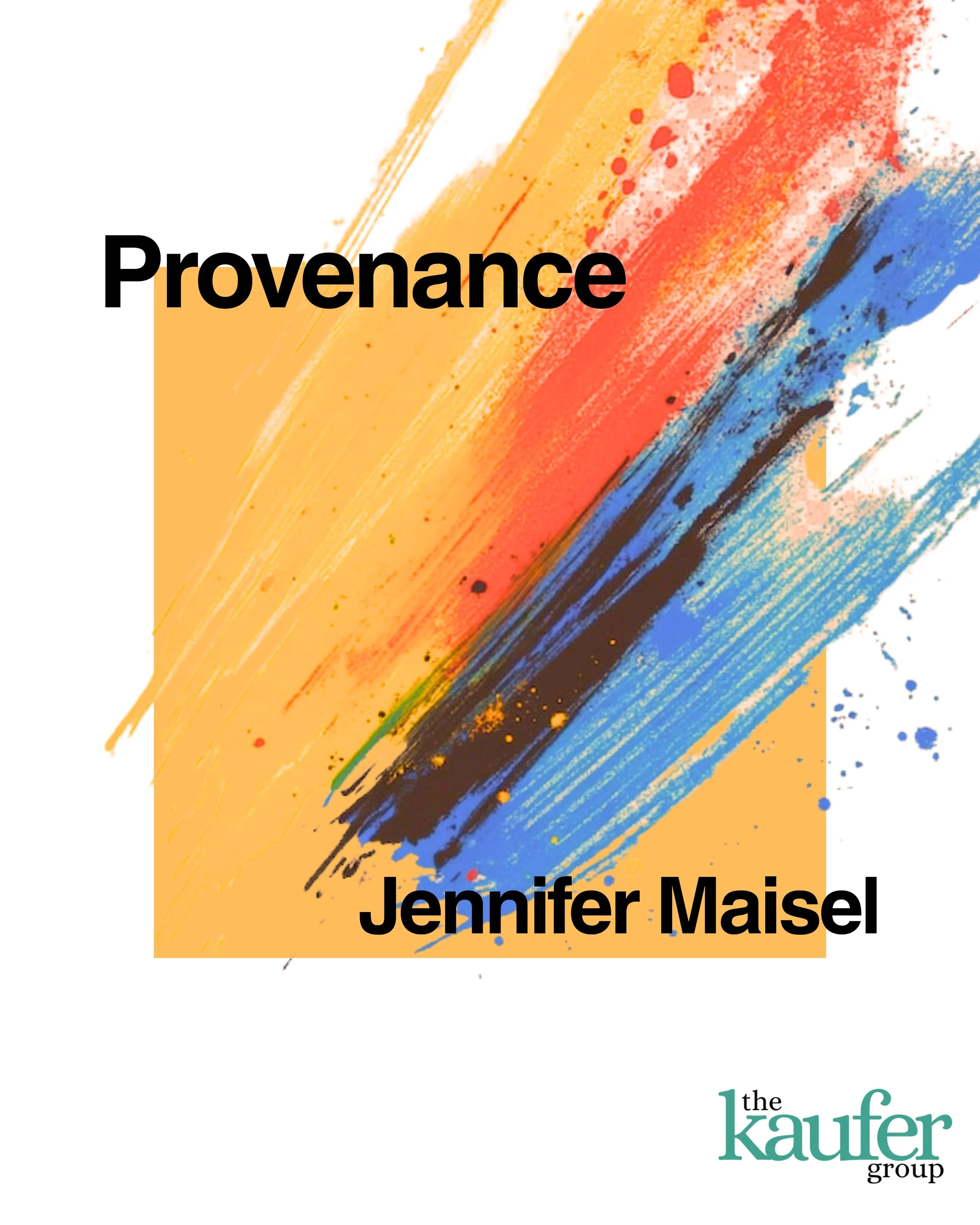 
“Does he know I know that it is not me he is after capturing but what happens
between them that makes me?”

A simple painting of a girl in the grass is the centerpiece of the swirling, intoxicating PROVENANCE. From her beginnings in Fin-de-siècle Ge