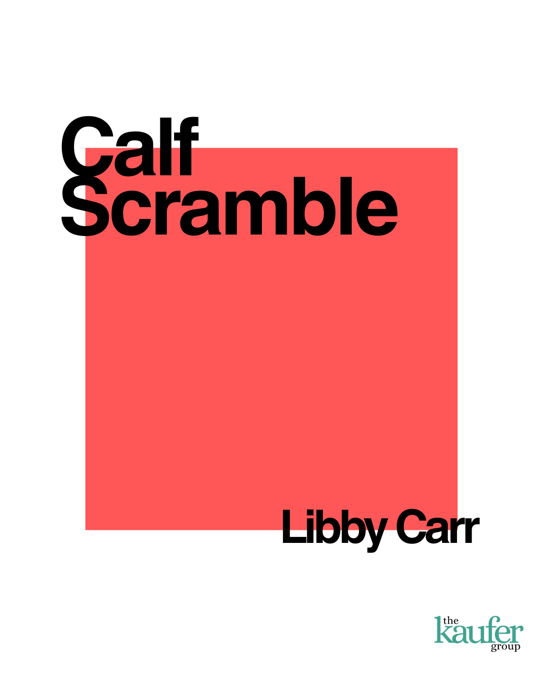 Deep in a dusty East Texas barn, five teenage girls raise calves and wrestle with what it means to be good – at school, at God, at girlhood. 

CALF SCRAMBLE is a fiercely original, darkly funny coming-of-age tale soaked in sweat, scripture, and compe