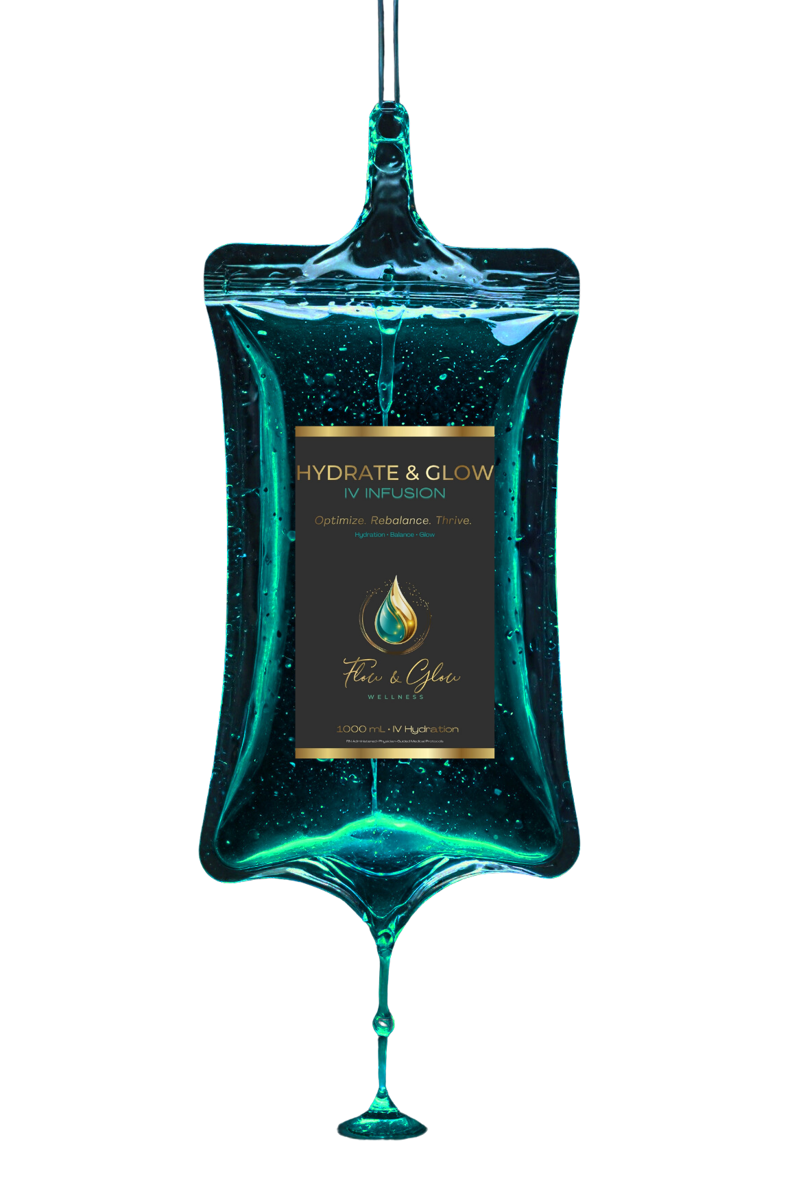 Hydrate & Glow IV therapy at Flow & Glow Wellness in West Palm Beach supporting hydration, recovery, and overall wellness.