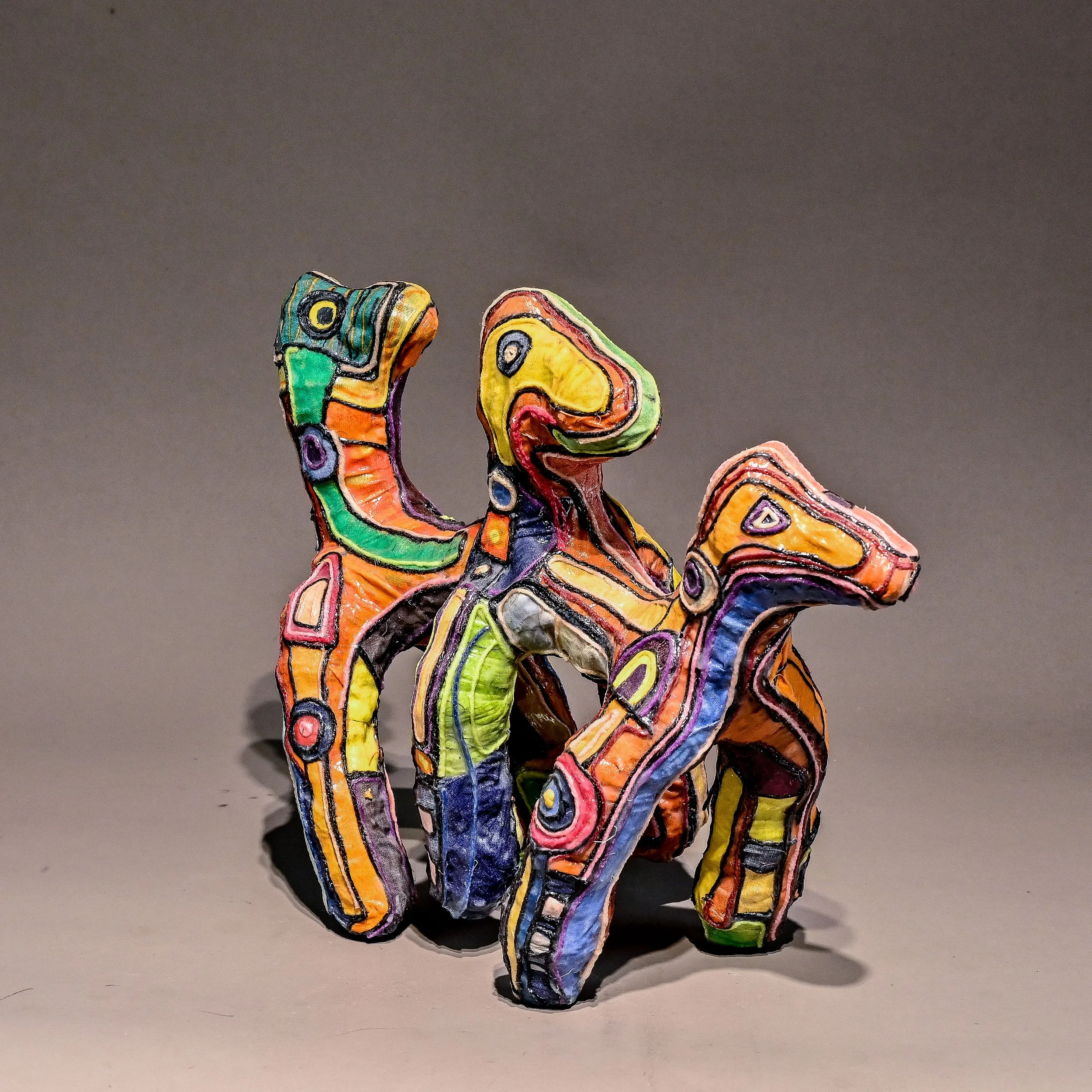 Sculpture Totem triplé