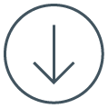 arrow down icon