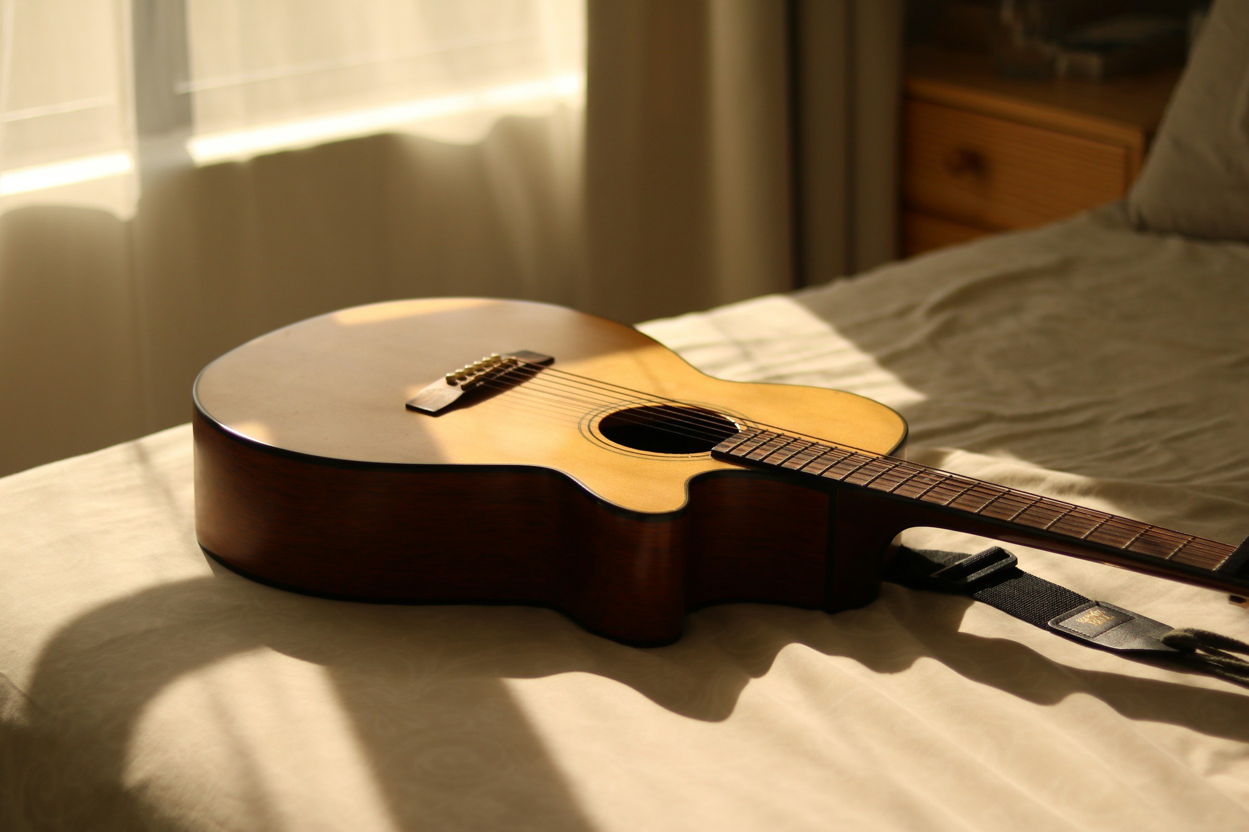 guitar in the sun