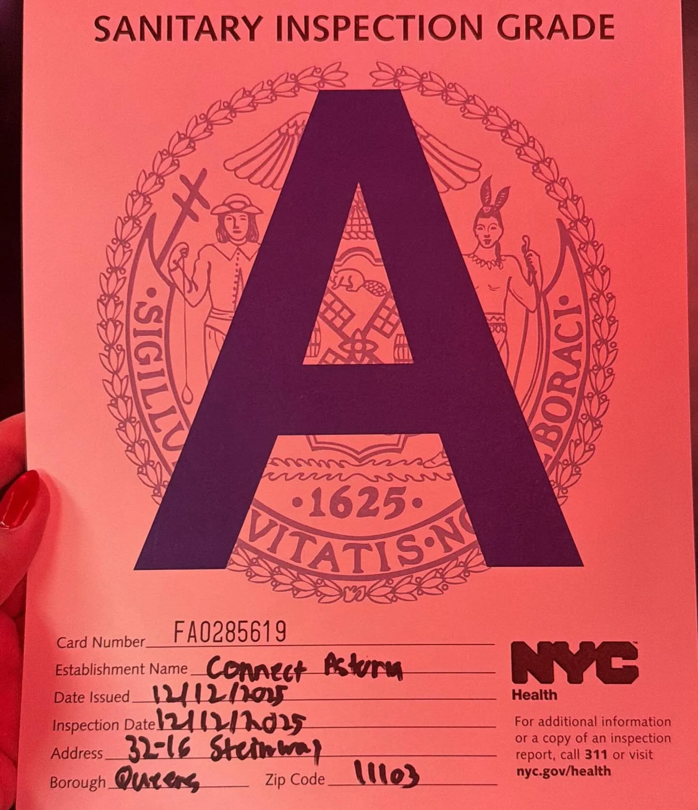 🎉 We&rsquo;re thrilled to announce that we&rsquo;ve received an &ldquo;A&rdquo; rating from the health department! 🏅 A huge THANK YOU to our amazing team and our loyal customers for making this possible. We&rsquo;re committed to providing the best 