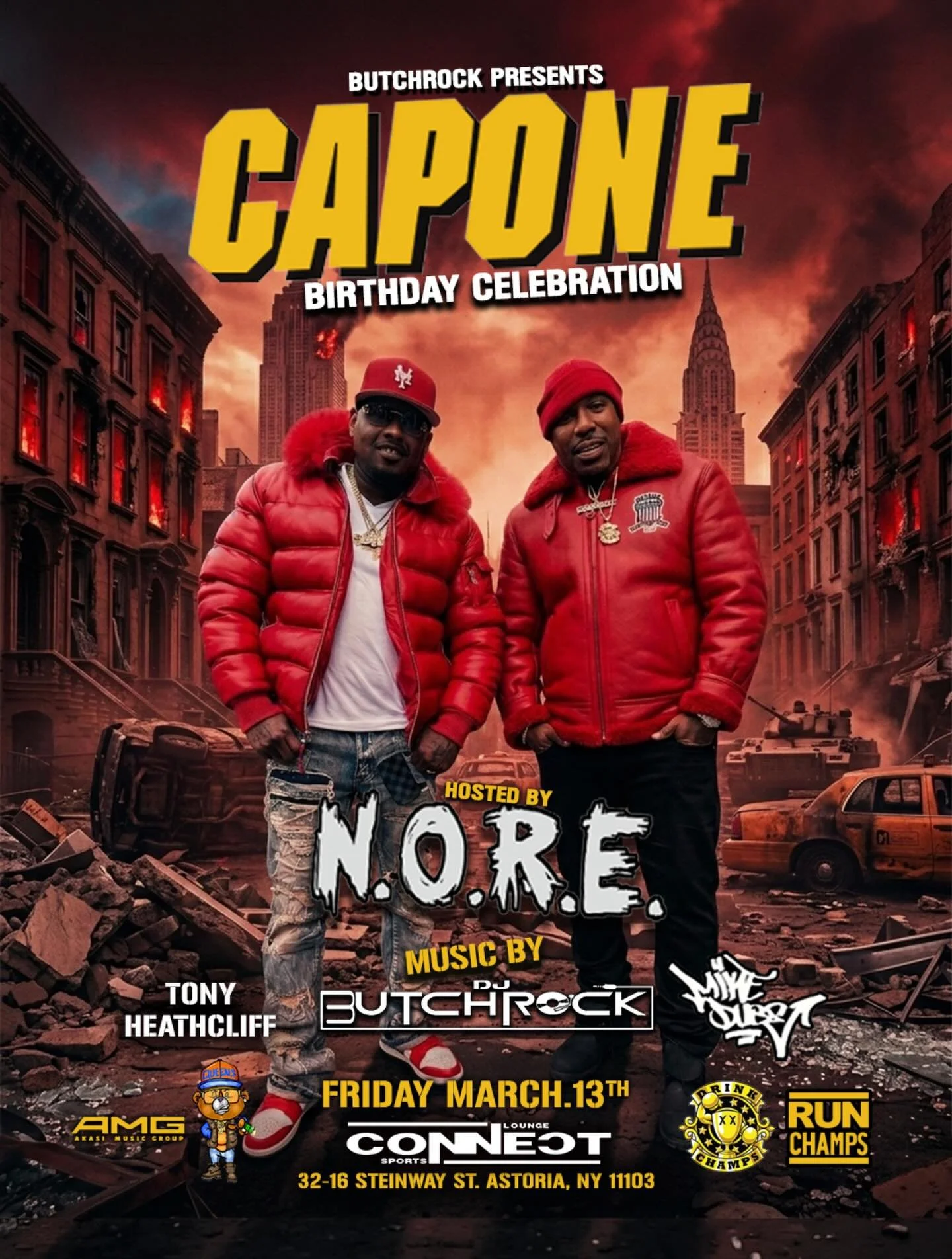 THIS FRIDAY @connect.astoria BIRTHDAY CELEBRATION FOR @caponeqb4life  HOSTED BY @therealnoreaga  SOUNDS BY THE ONE AND ONLY @butchrock718 @djmikeduse AND @danthemanbaby  EARLY ARRIVAL AND RESERVATIONS ARE ENCOURAGED #queensgetthemoney #queens #cnn #d