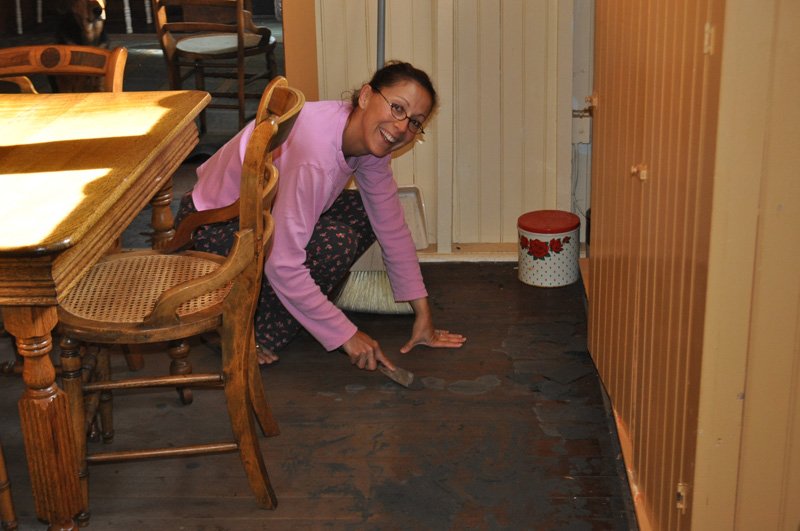 Remove the tar paper