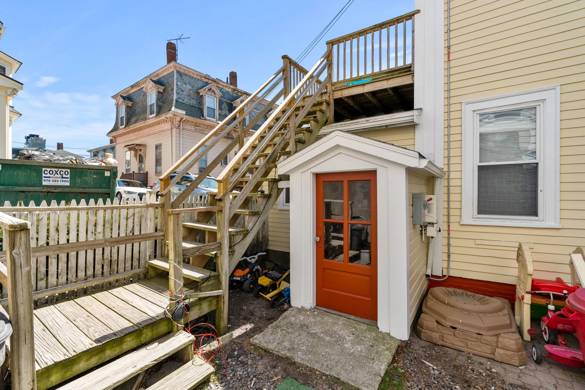 Back entrance at 23 Mason (Unit 2)