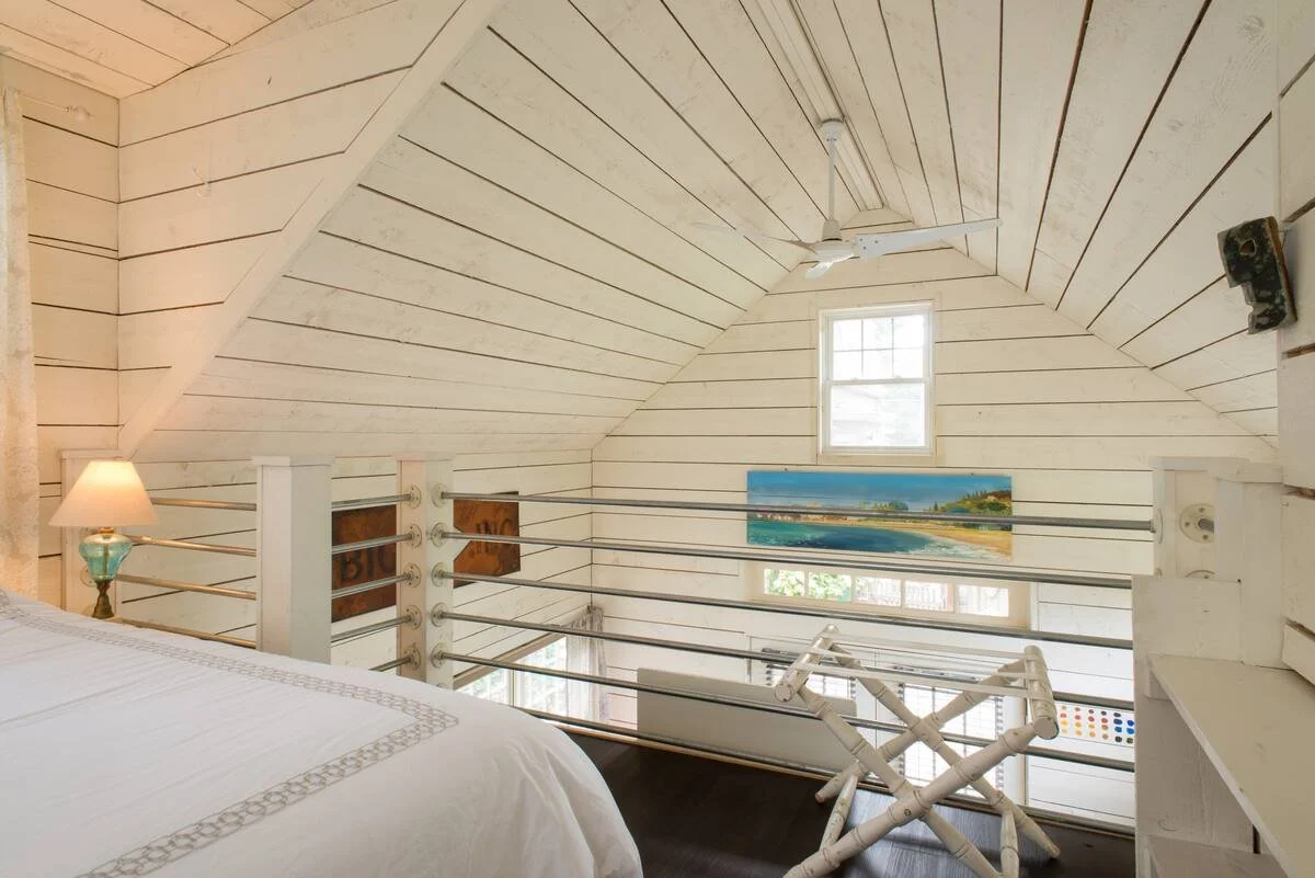 Looking over the living room