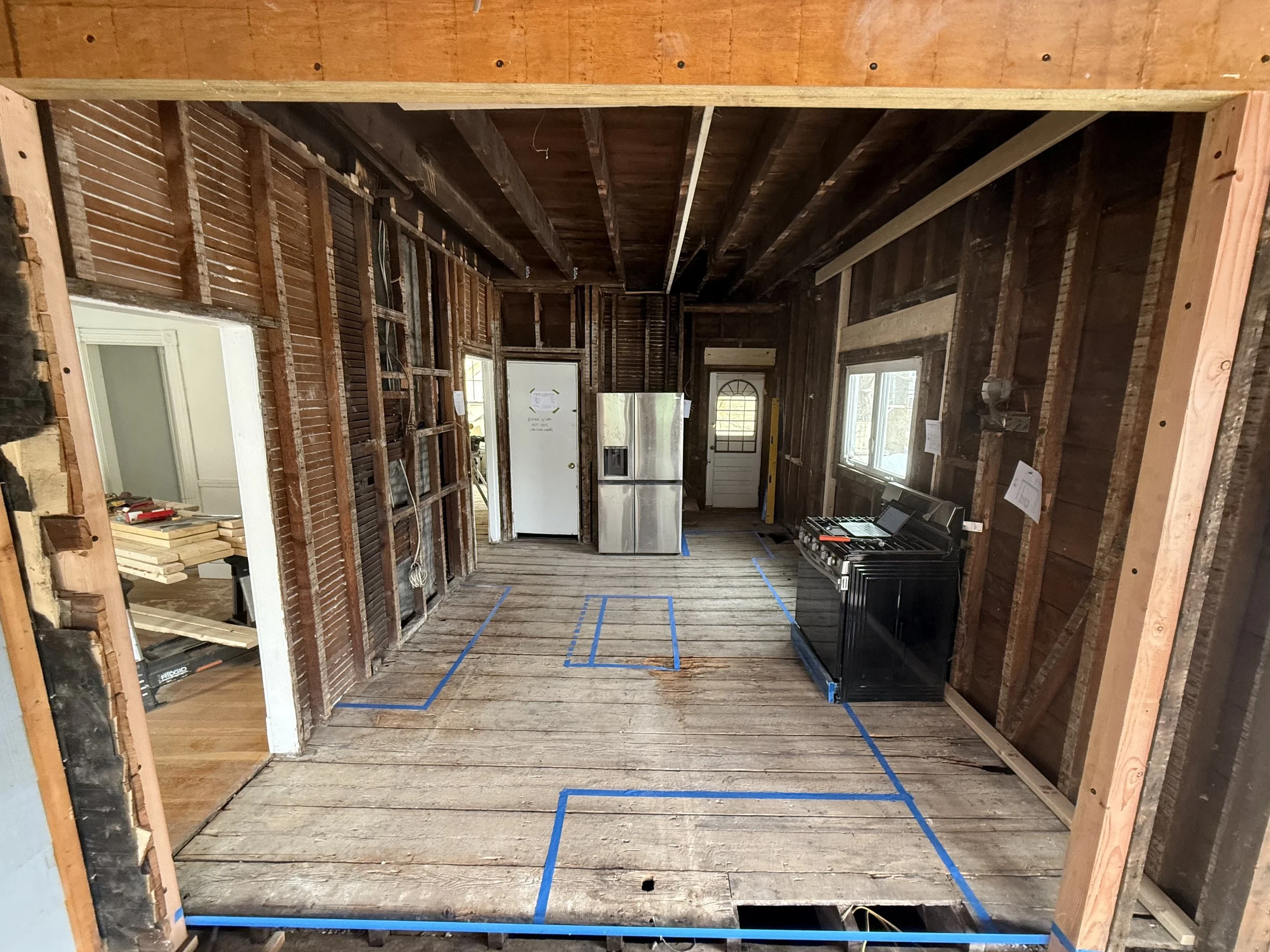 Structural header installed