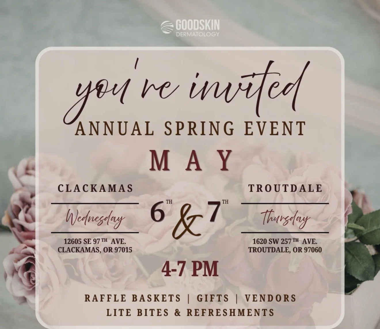 Goodskin Dermatology Annual Spring Event