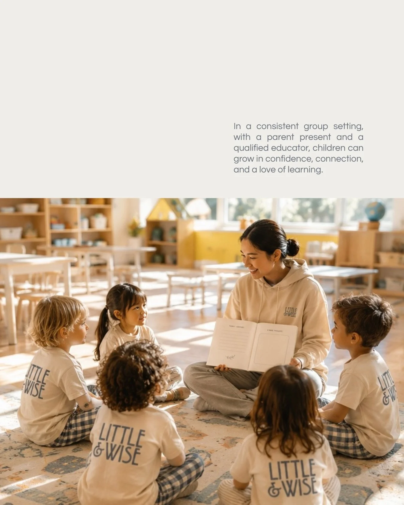 Let&rsquo;s learn together 🌿

Consistent group learning helps homeschooled children build confidence, friendships, communication skills, and connection.
With a parent present and guidance from a qualified educator, families benefit from added struct