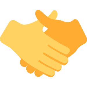 A cartoon of helping hands.