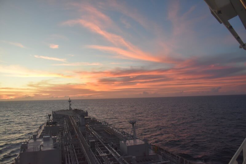 The prow of the Aamira.