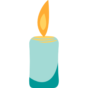 Illustration of a memorial candle