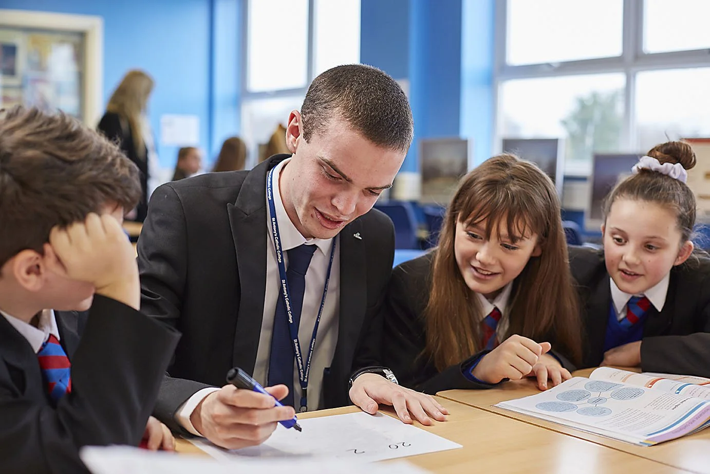 Yipiyap peer tutor fulfilling a school's classroom assistant needs.