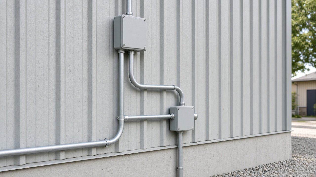 Commercial electrical conduit installation by Paramount Electric