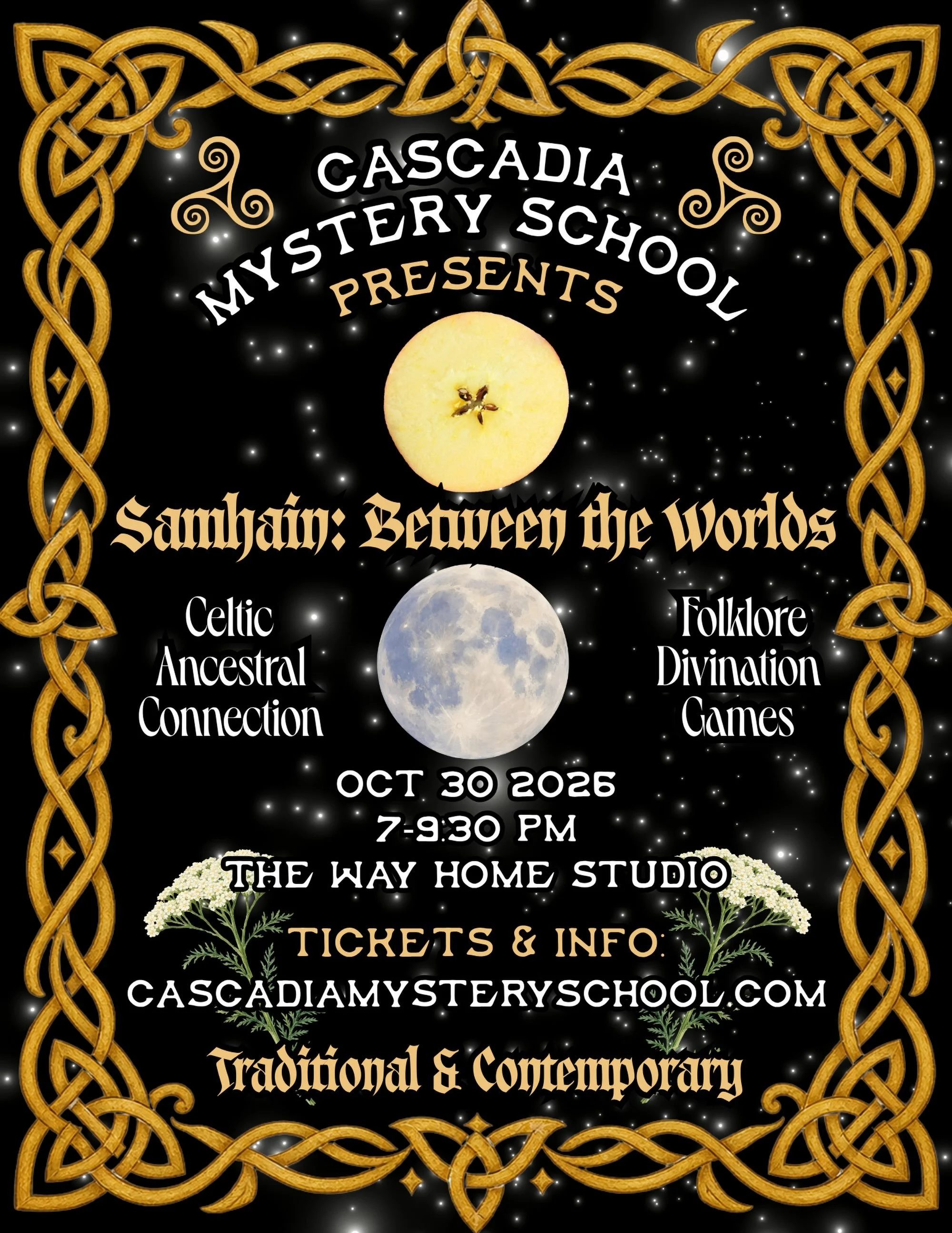 Join us for an intimate evening to celebrate Samhain!
An ancient Gaelic festival marking the turning of the seasons, liminal space, divinatory play &amp; games!
Together, we&rsquo;ll create a space to honor our ancestors and explore some of the Celti