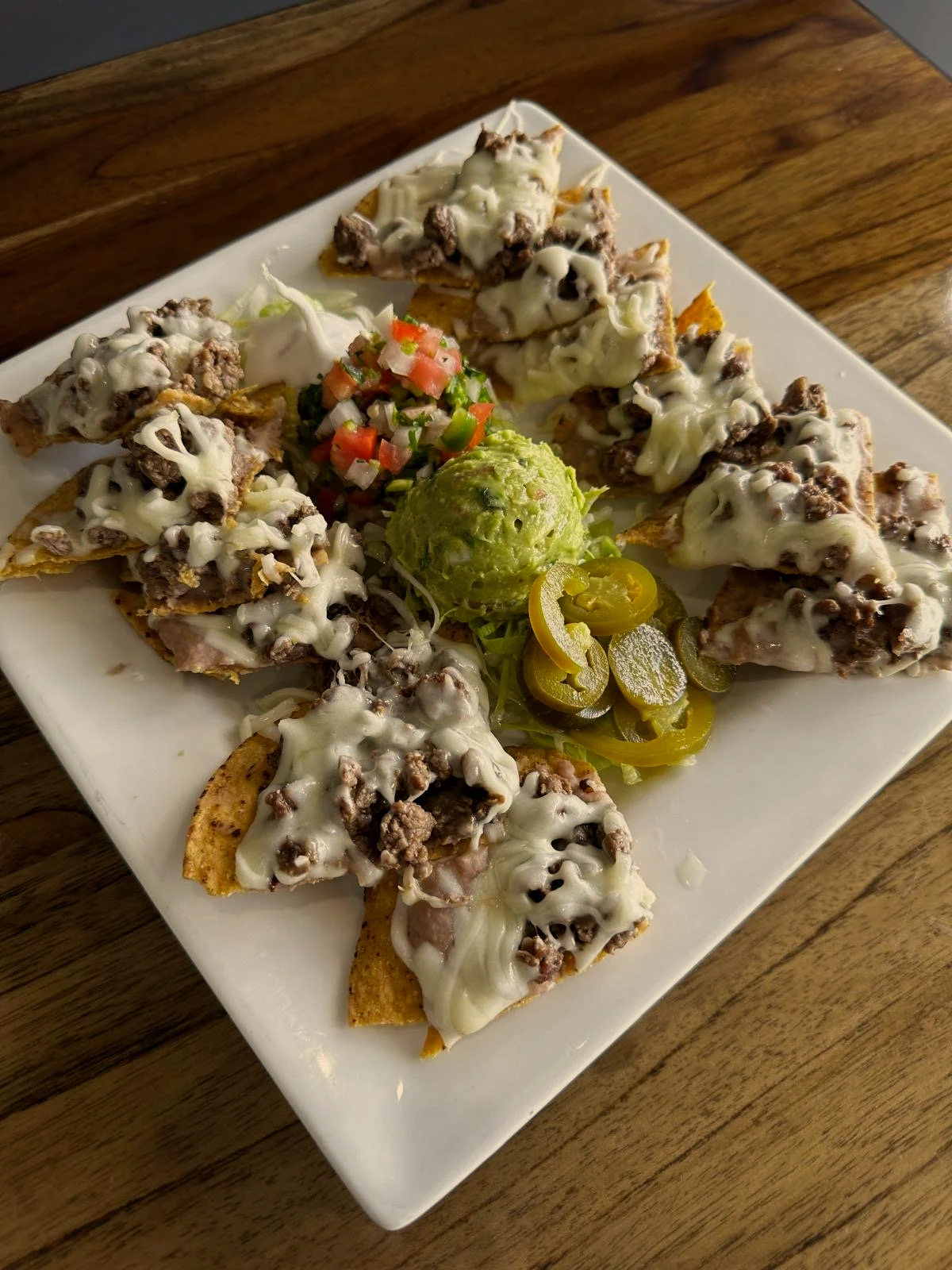 Mexican nachos with cheese and guacamole Geneva IL