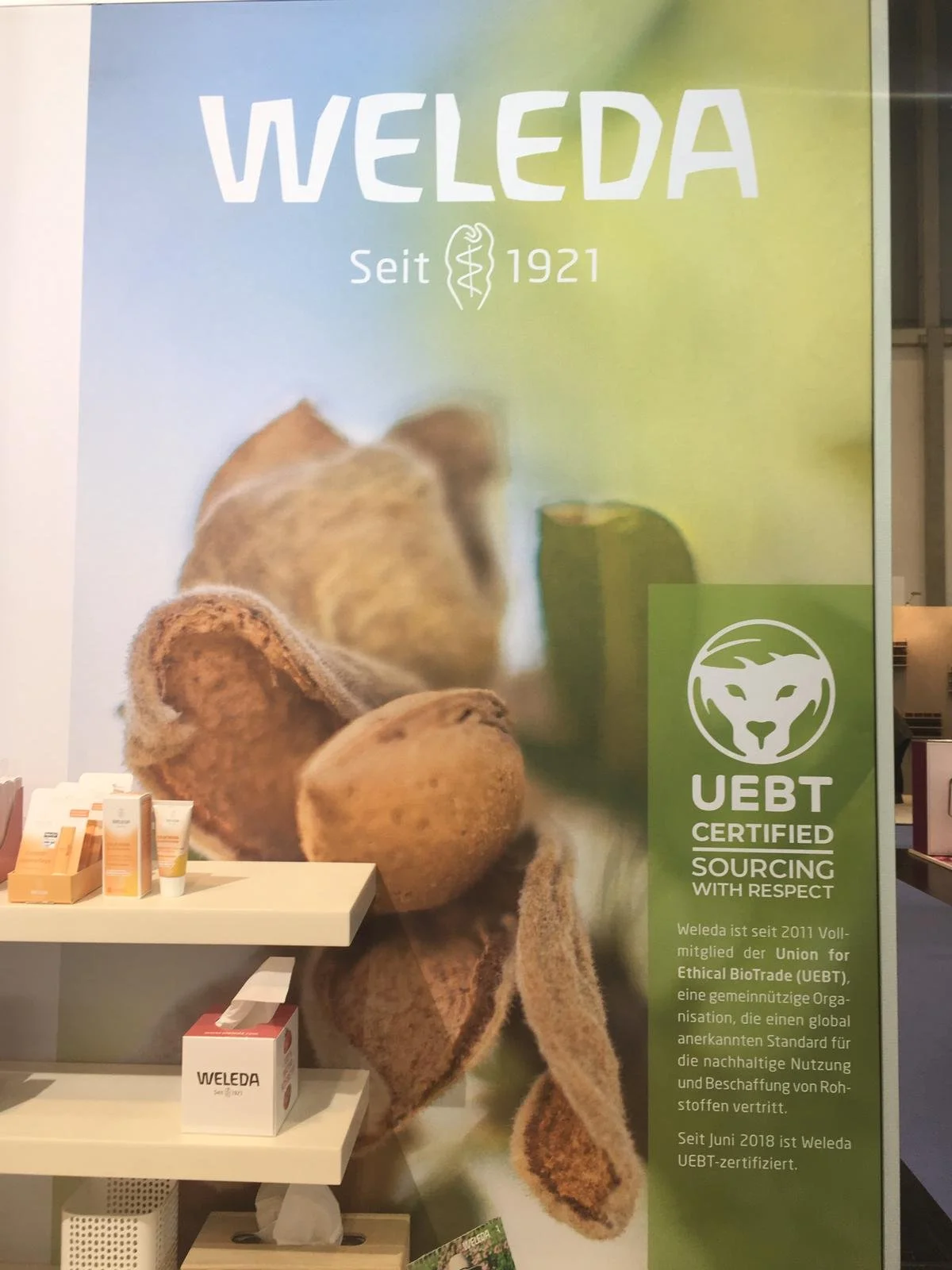 Weleda booth at Vivaness exhibition
