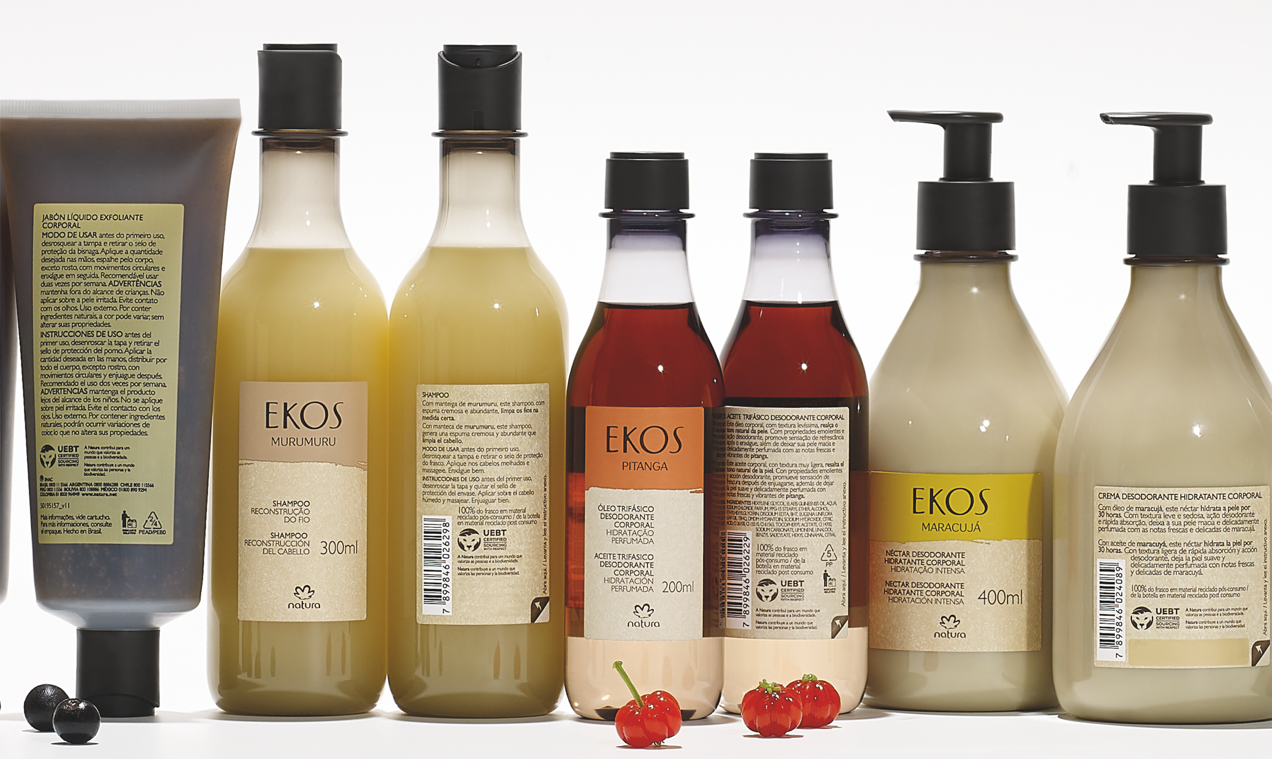 Ekos products with UEBT label