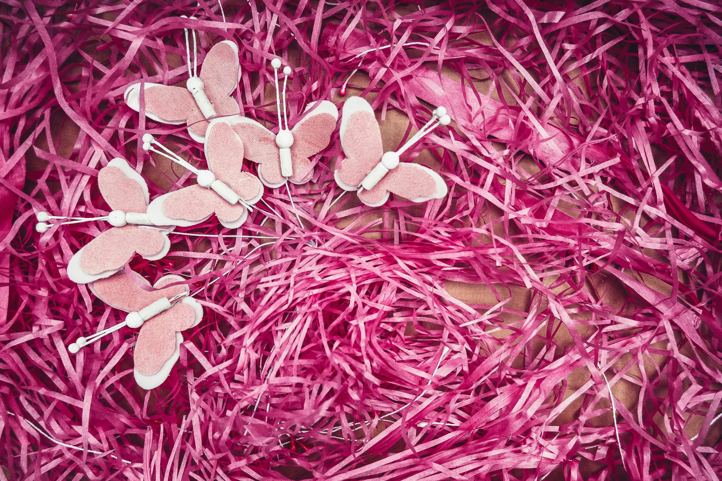 Pink butterflies 