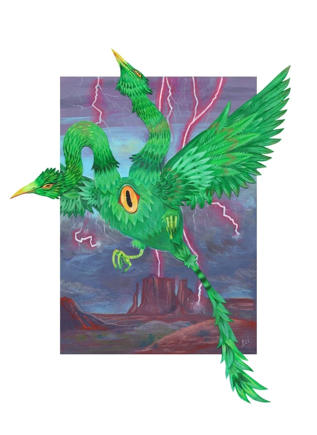 ''Dragon oiseau à deux têtes''