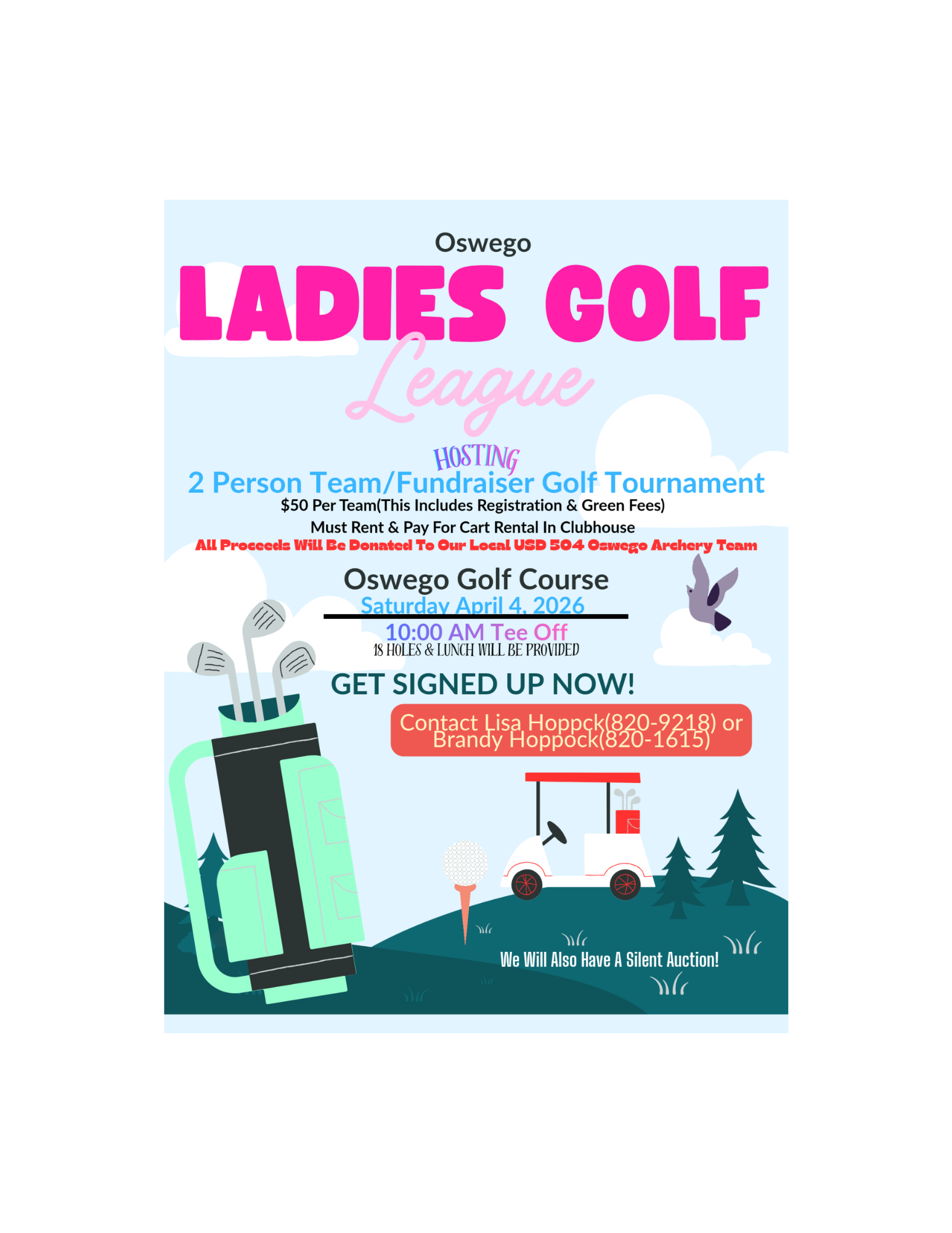 Ladies League benefit tournament for usd 504 oswego archery team